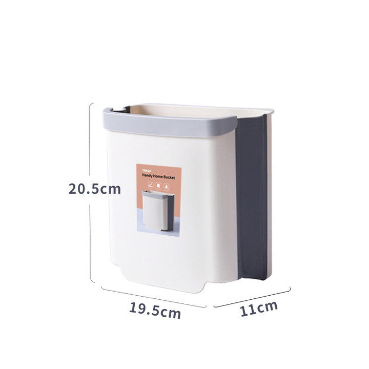 Creative Wall-Mounted Foldable Trash Can for Home