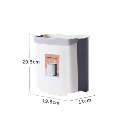 Creative Wall-Mounted Foldable Trash Can for Home