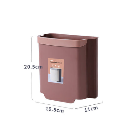Creative Wall-Mounted Foldable Trash Can for Home