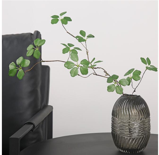 Minimalist Zen Style Faux Green Plant Decor Branches