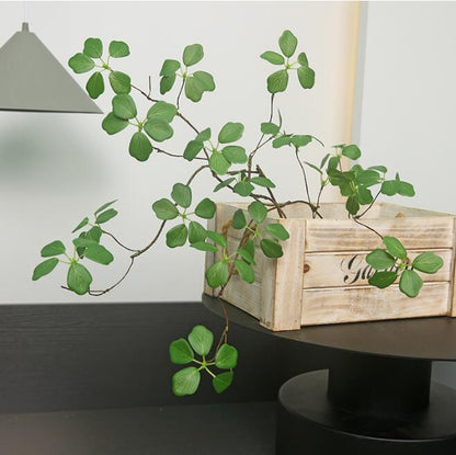 Minimalist Zen Style Faux Green Plant Decor Branches